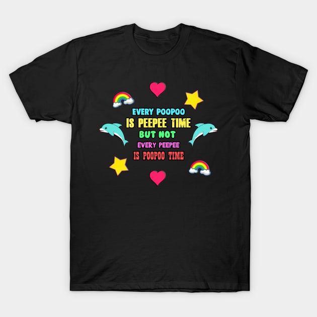 Every PooPoo is a PeePee but not Every PeePee is a PooPoo T-Shirt by Barnyardy